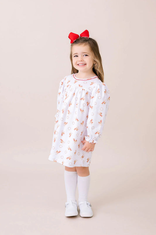Mother May I Dress Long Sleeve - Joyful Christmas