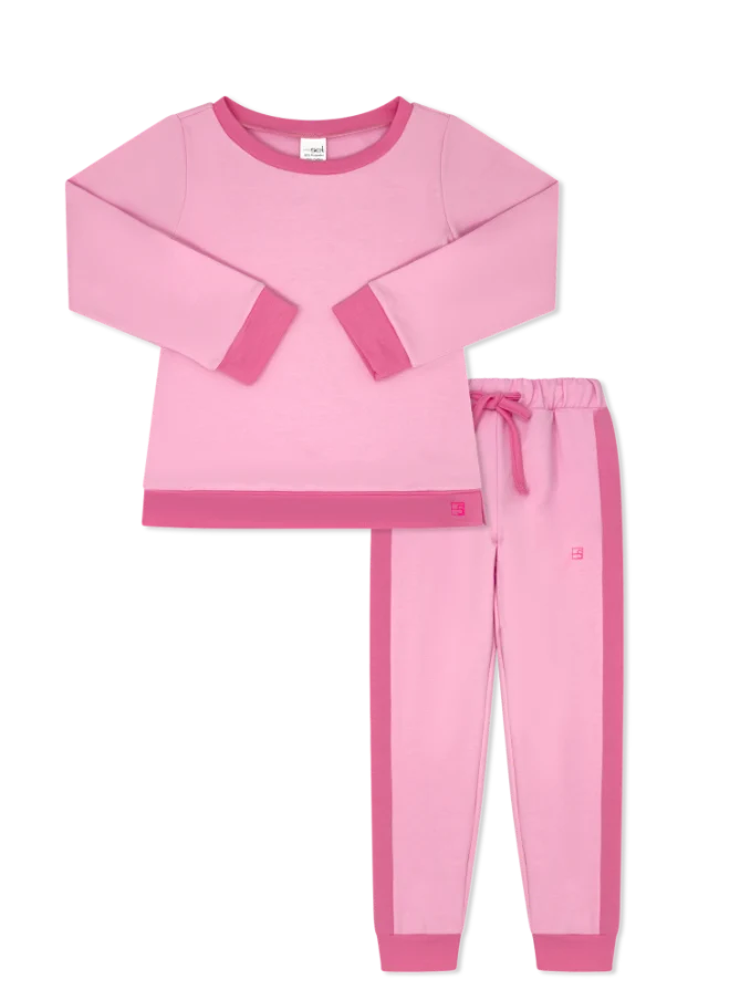 Selena Jogger Set - Cotton Candy Pink, Power Pink
