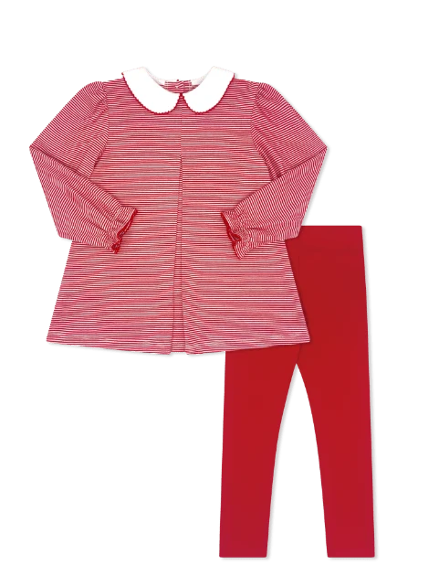Caroline Legging Set Raleigh Red Ministripe