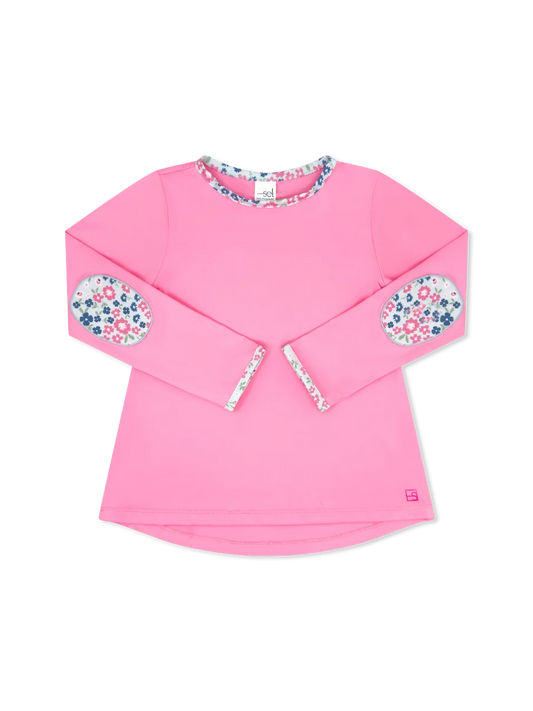 Kylie LS Tee Flamingo Pink Baton Rouge Blooms