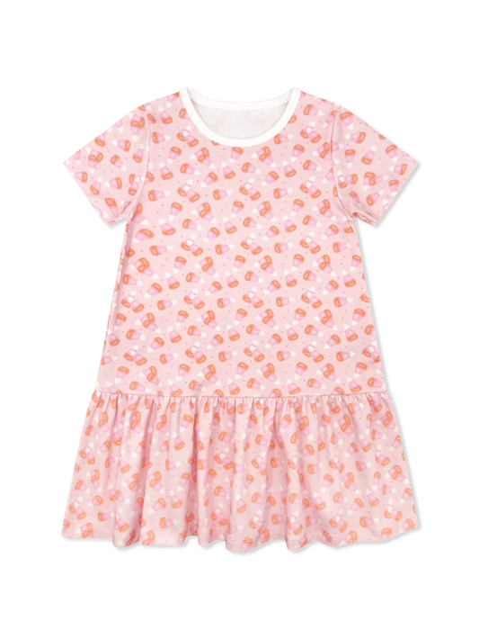 Dani Dropwaist Dress- Candy Corn