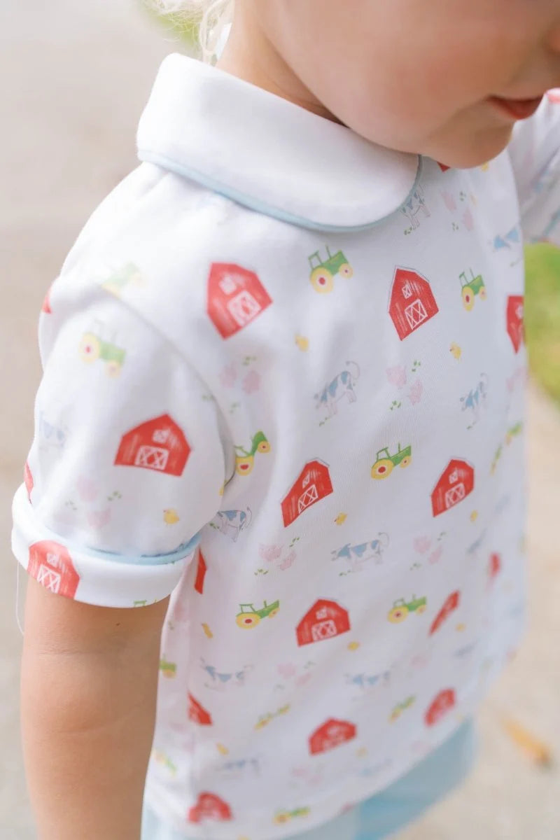 Sibley Pant Set Barnyard Tales, Bluffton Blue