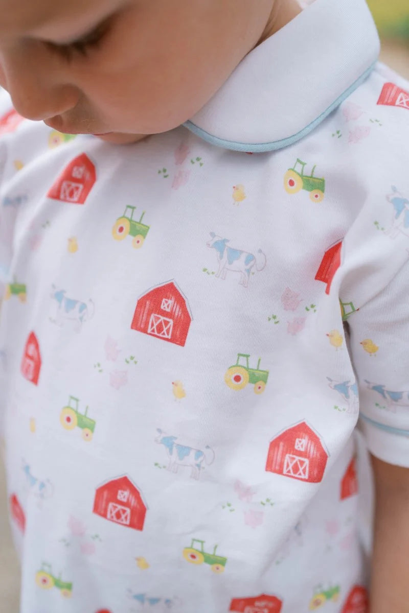 Sibley Pant Set Barnyard Tales, Bluffton Blue