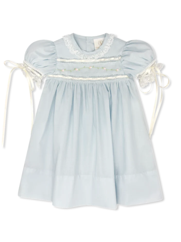 Tiny Town Dress Blessings Blue Batiste