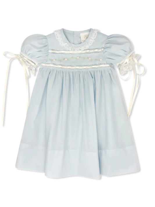 Tiny Town Dress Blessings Blue Batiste