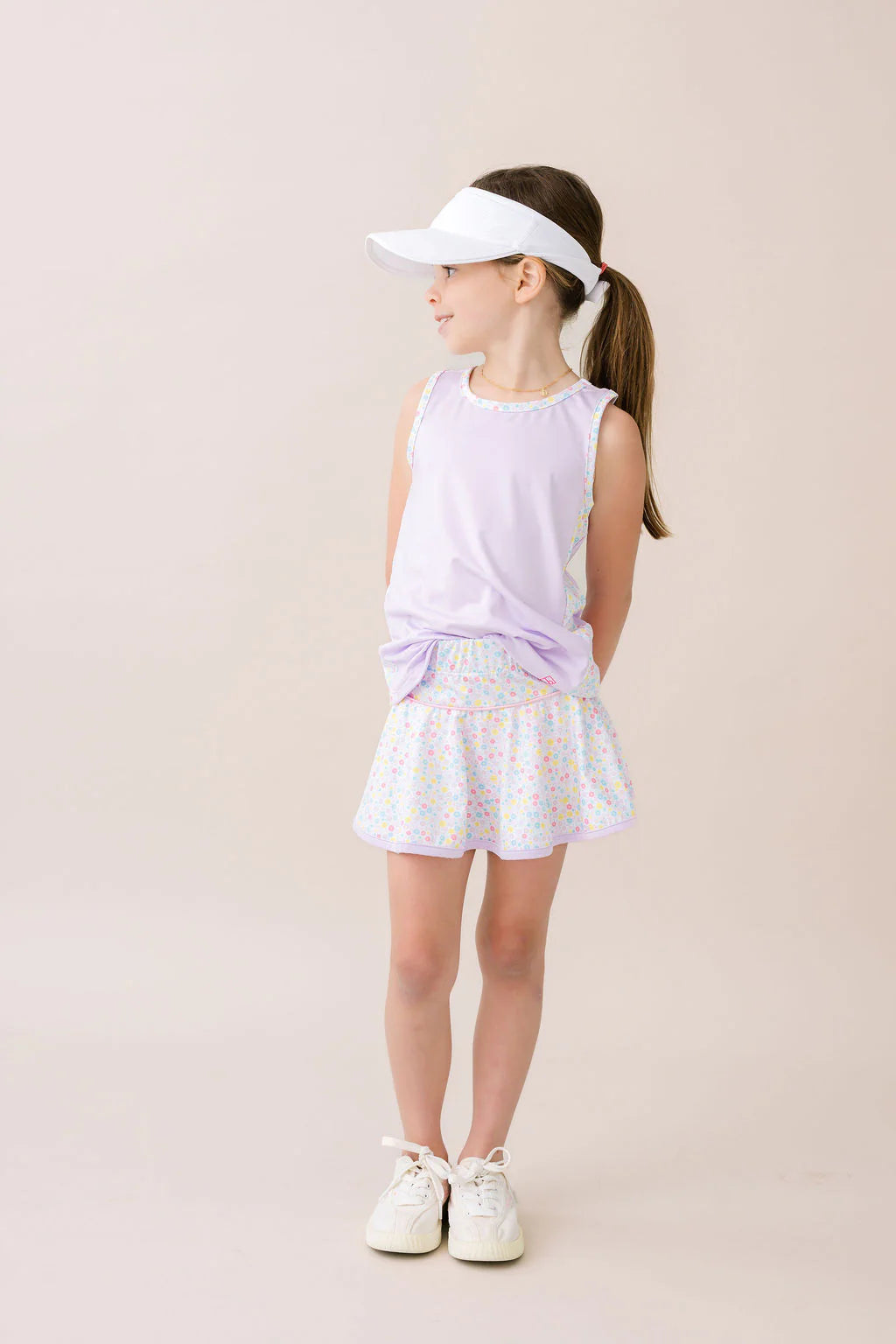 Quinn Skort - Sunny Day Floral, Cotton Candy Pink