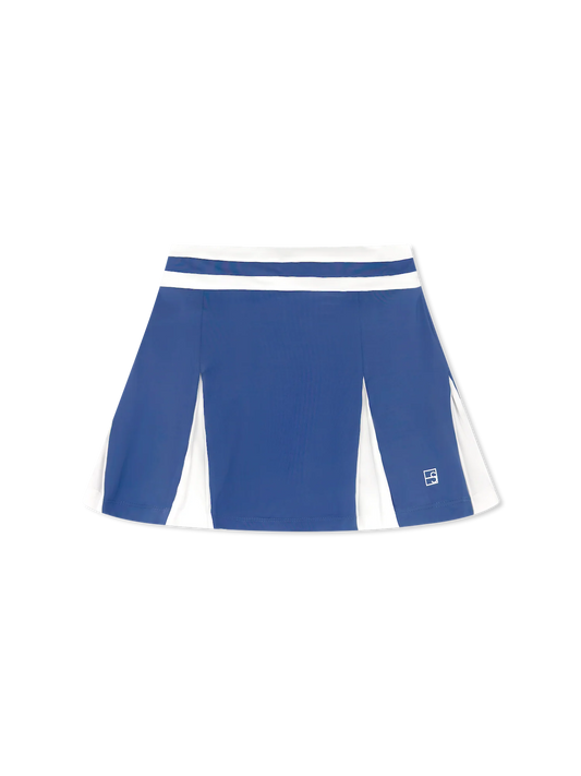 Courtney Skort - Baton Rouge Blue, Pure Coconut