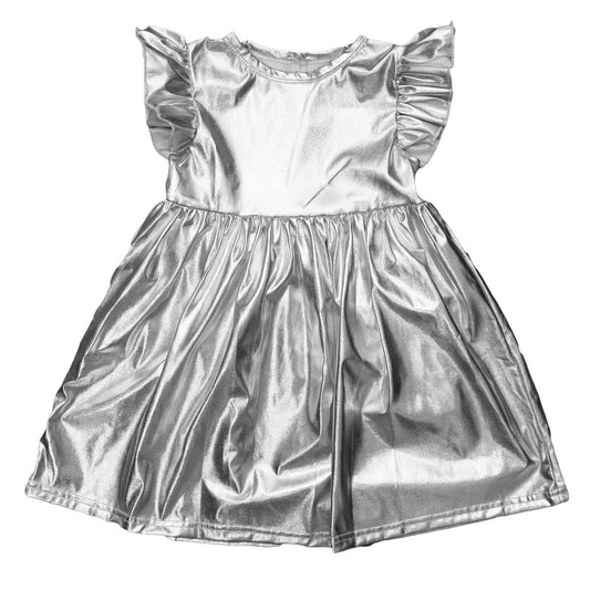 Silver Metallic Dress