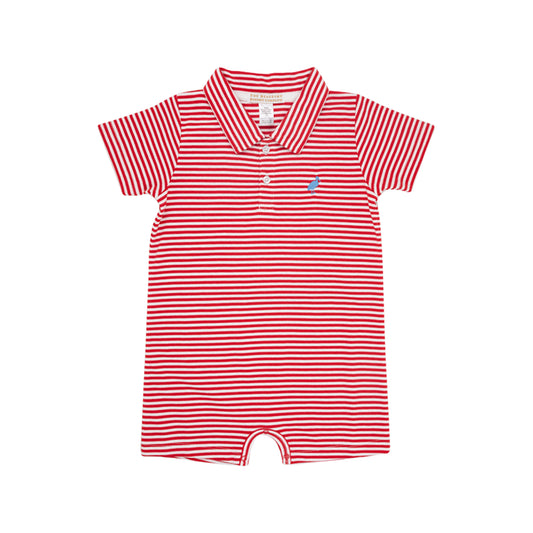 Sir Proper's Romper - Richmond Red Stripe