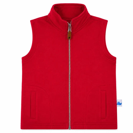 Knit Vest- Red