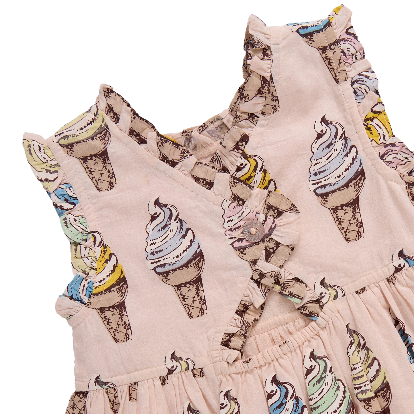 Girls Alyssa Dress- Pink Soft Serve