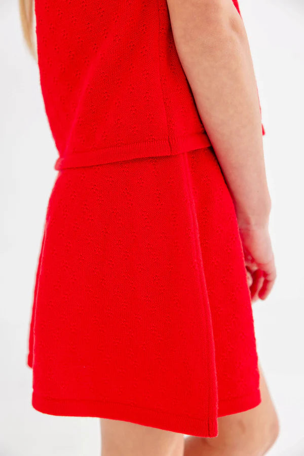 Searcy Sweater Skirt Richmond Red