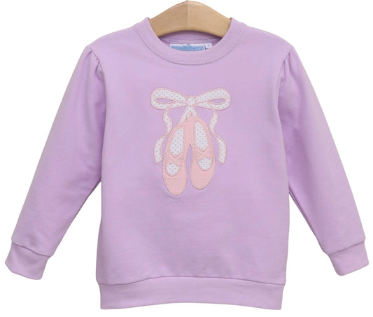 French Terry Pullover- Ballet Shoes