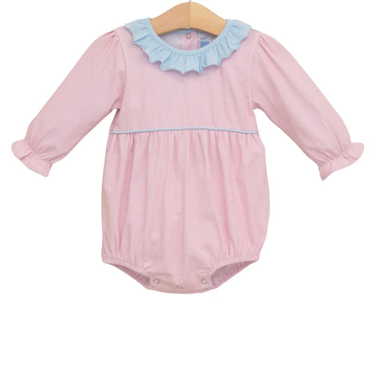 Amelia Bubble- Light Pink Microgingham