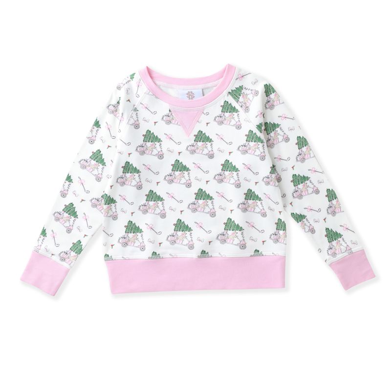 Pink Pullover- Pink Golf Cart Tree