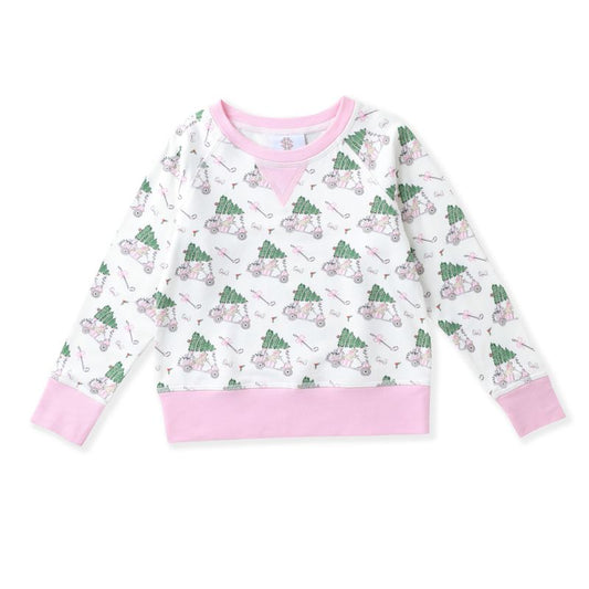 Pink Pullover- Pink Golf Cart Tree
