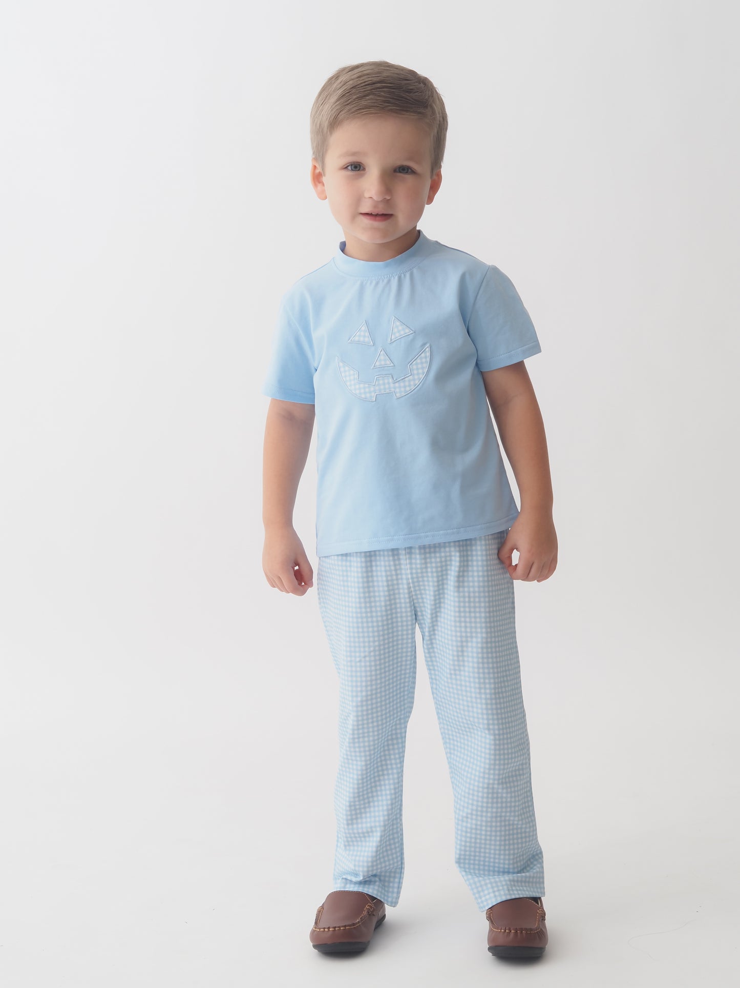 Jack O Lantern Blue Boys Pants Set