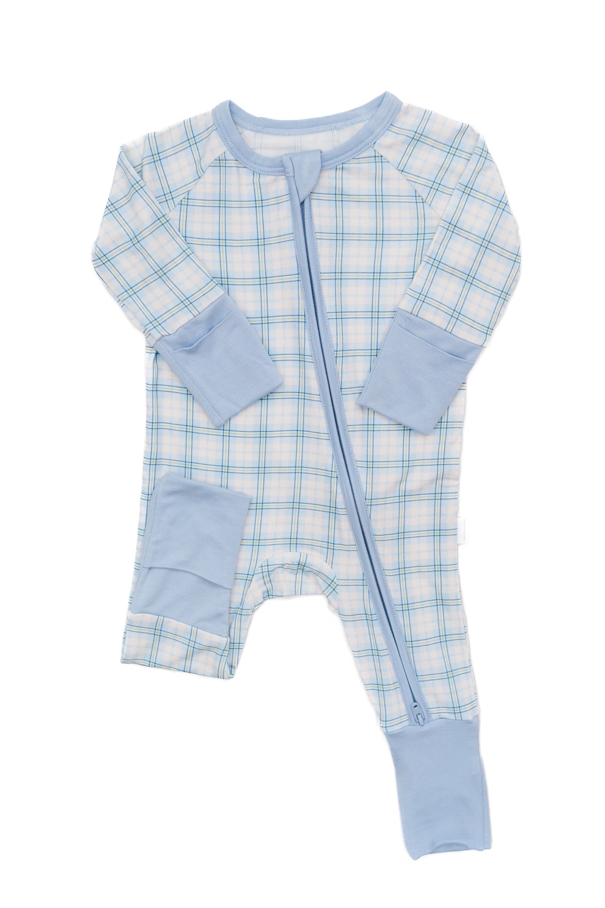 Blue Plaid- Romper