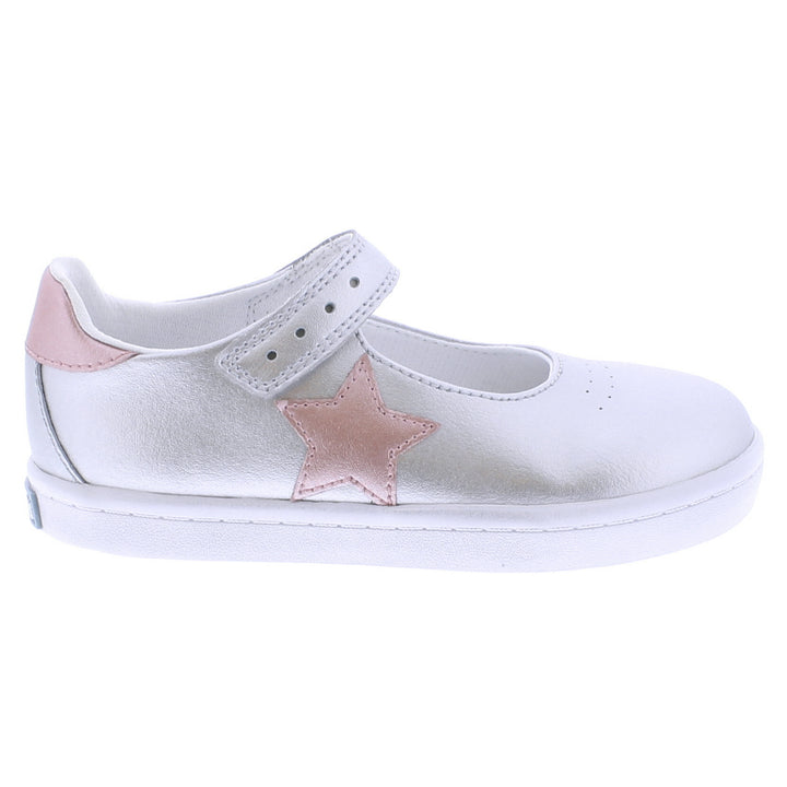 Stella -Silver Rose Star Leather Shoe