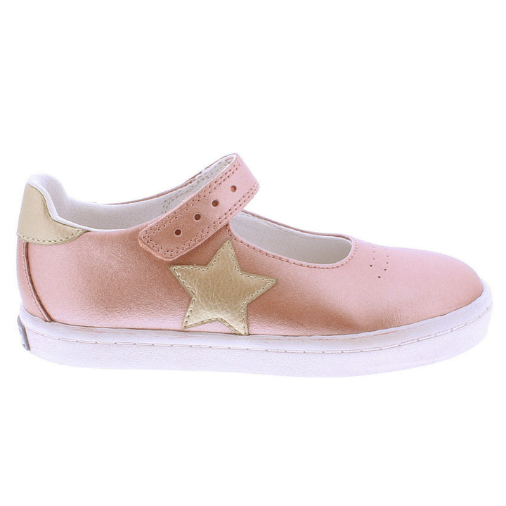 Stella - Rose Gold Star Leather Shoe