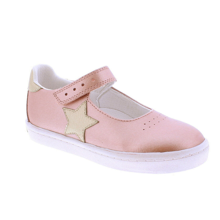 Stella - Rose Gold Star Leather Shoe