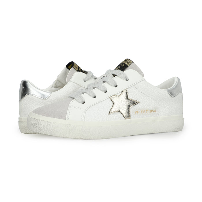 Valery Kids Shoe - White Pebble Gold Star