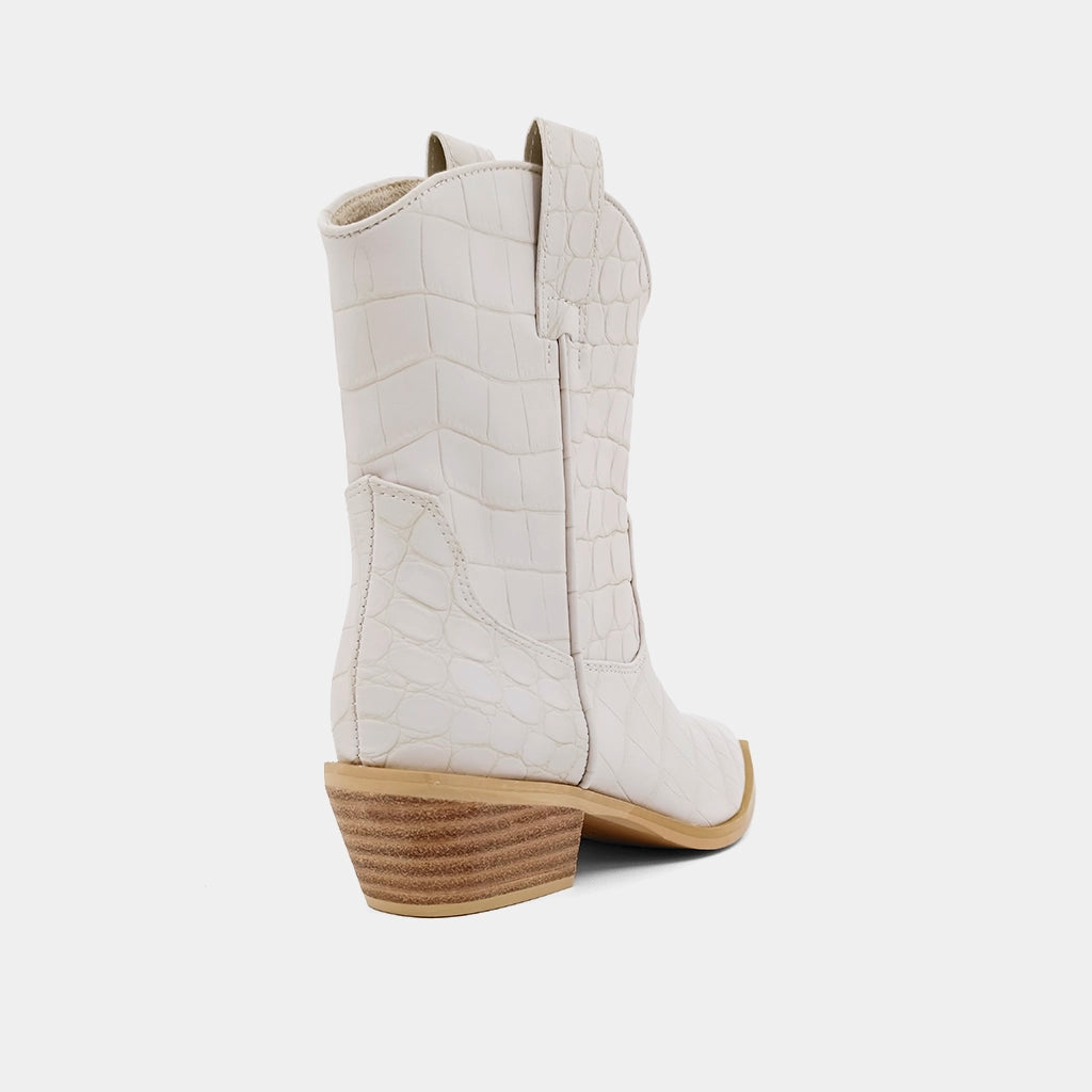 Girls Zouzou Taupe Croco Boot