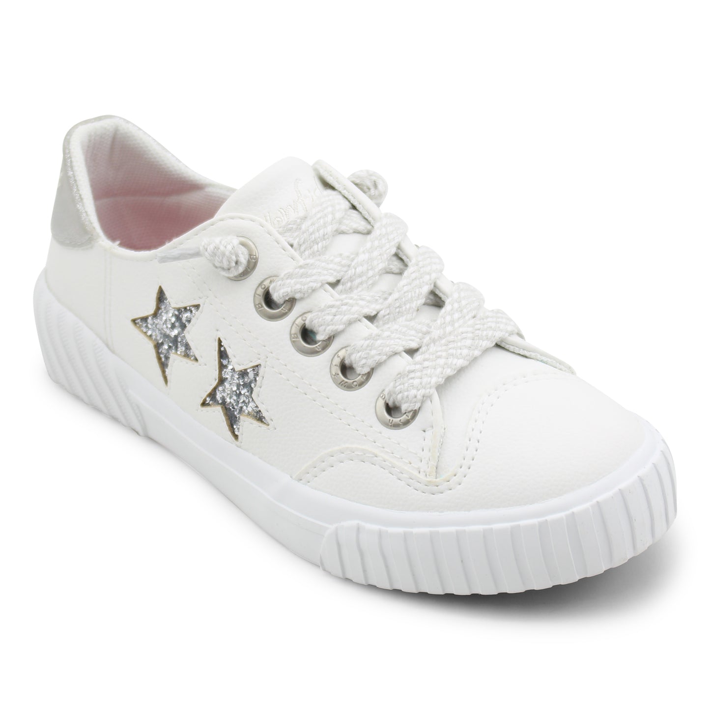 Kids Wander Shoe - White Silver Star