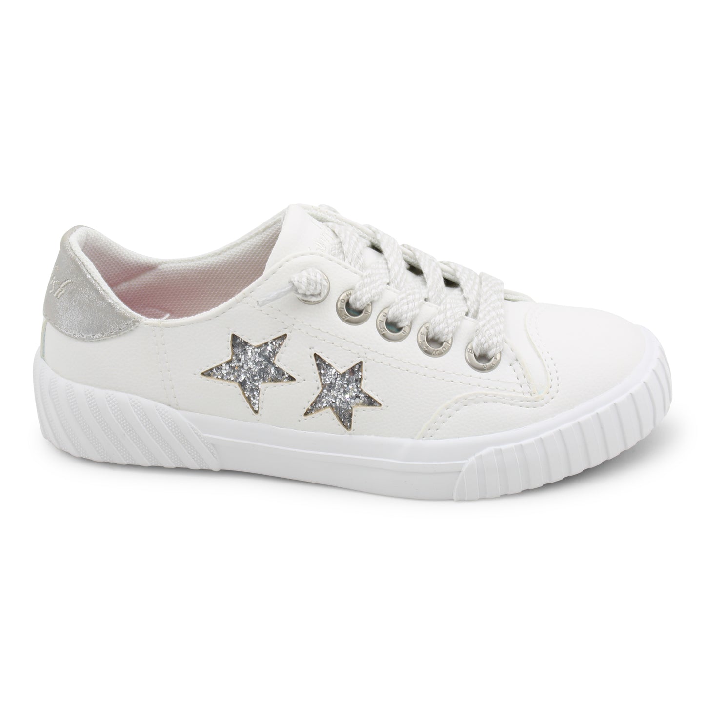 Kids Wander Shoe - White Silver Star