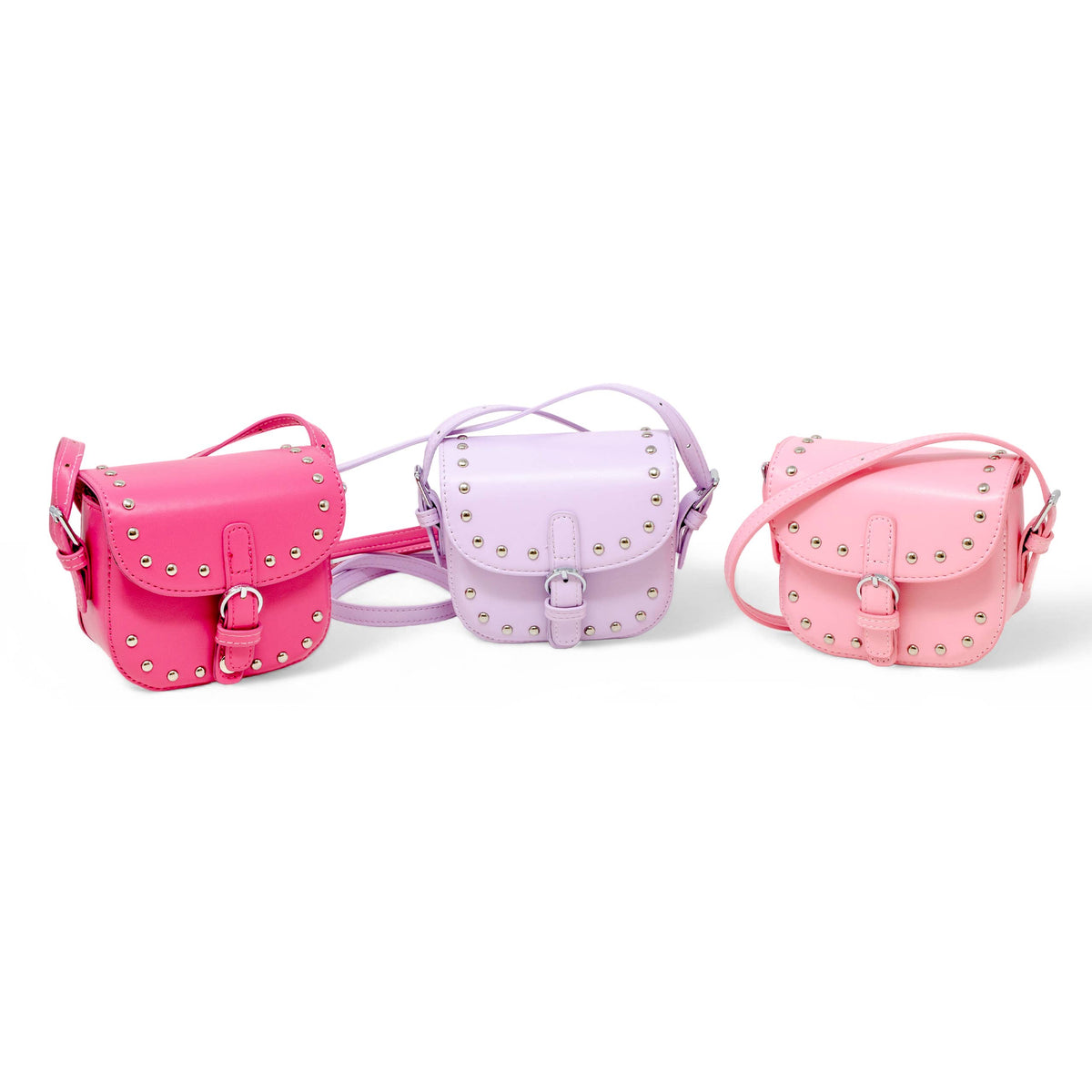Saddle Stud Kids Handbag: Pink