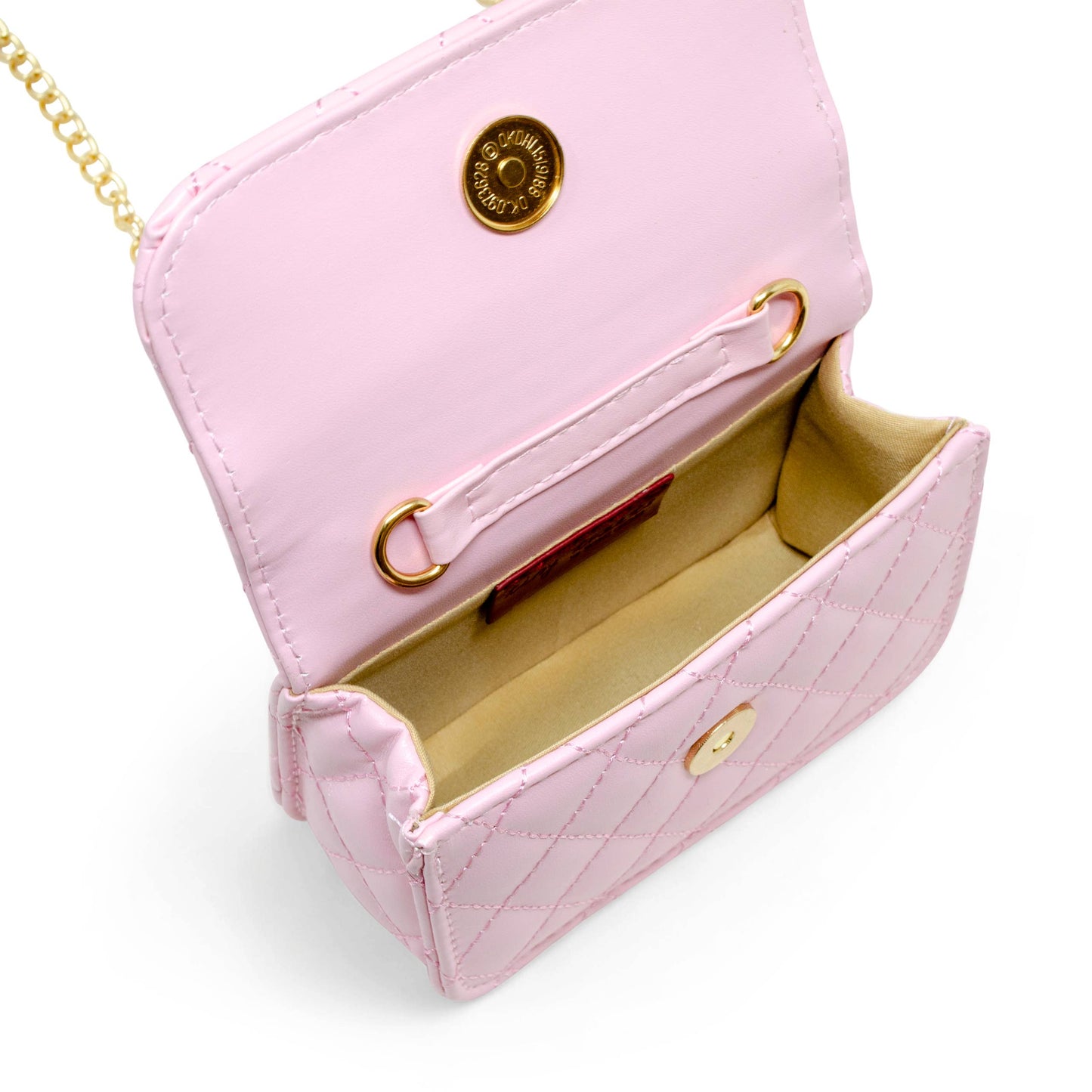 Girl's Classic Link Chain Top Handle Handbag: Gold