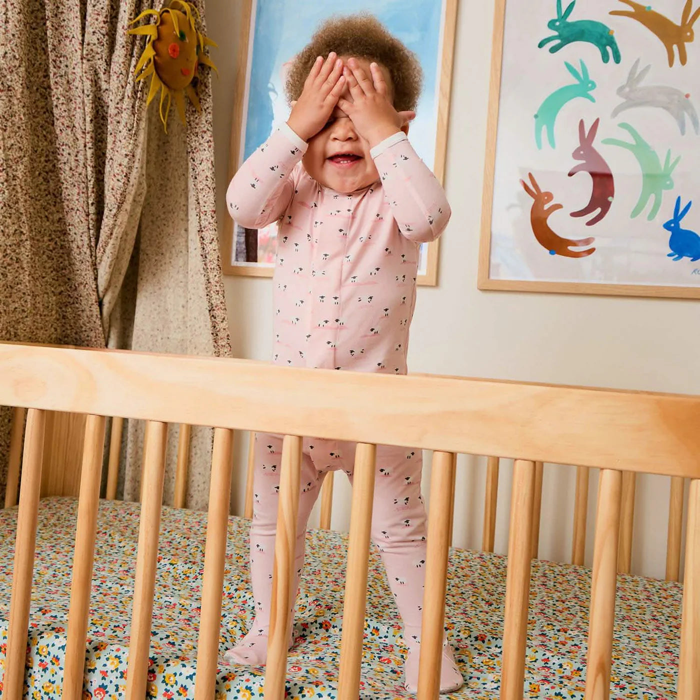 Baa Baa Baby Pink Modal Footie