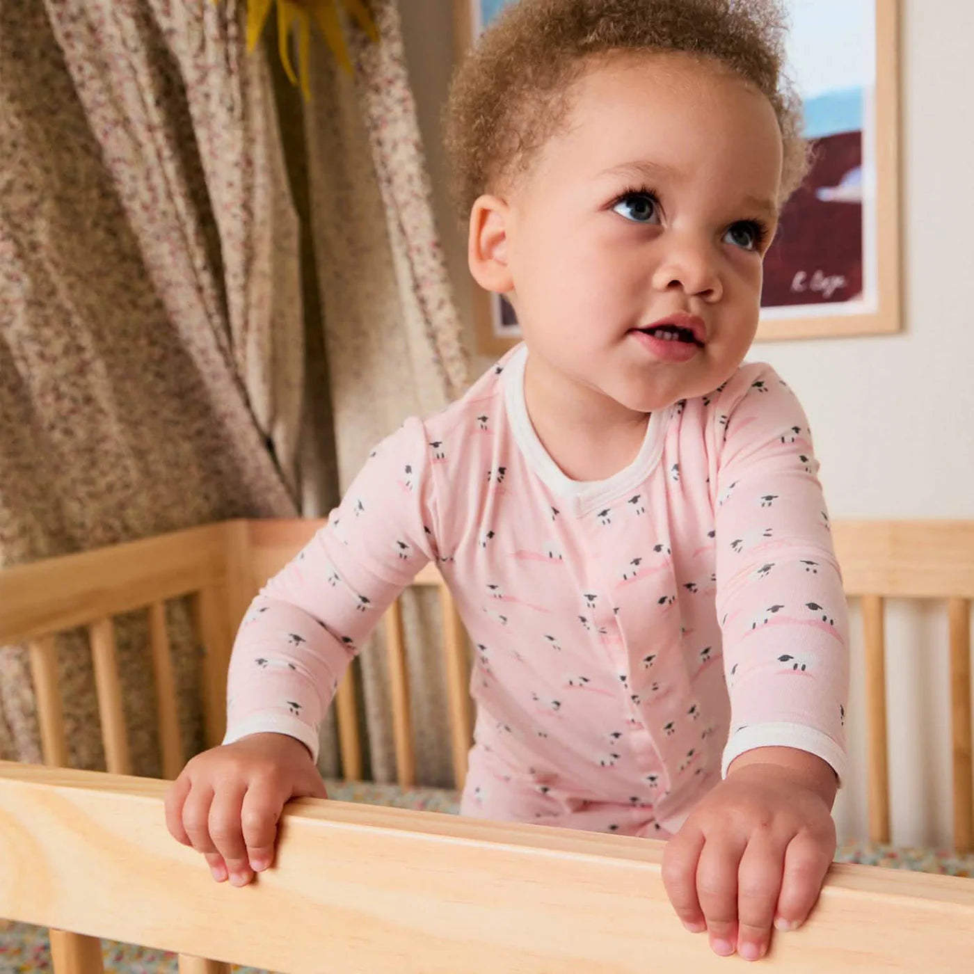 Baa Baa Baby Pink Modal Footie