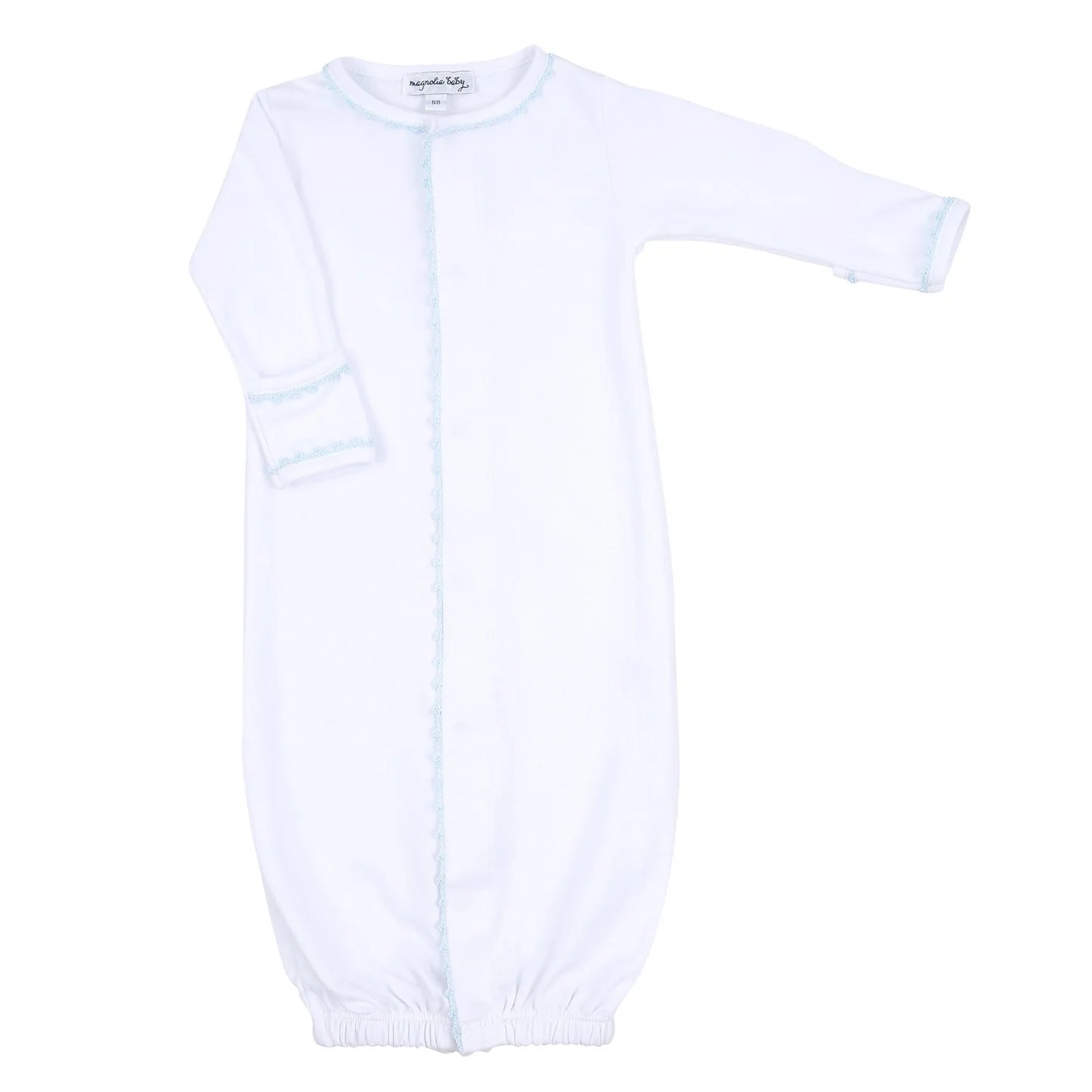 Baby Joy Converter with Blue Crochet Trim