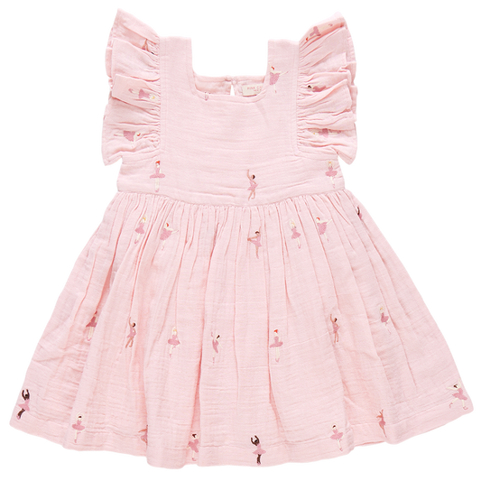 Girls Elsie Dress - Ballerina Embroidery