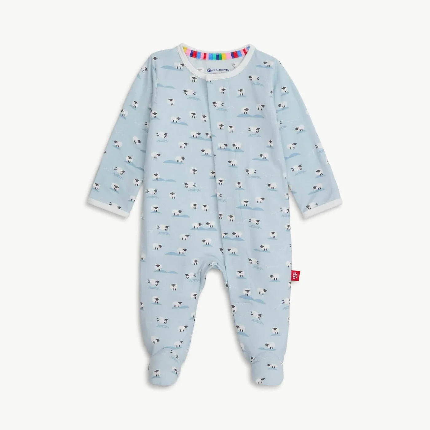 Baa Baa Baby Blue Modal Footie