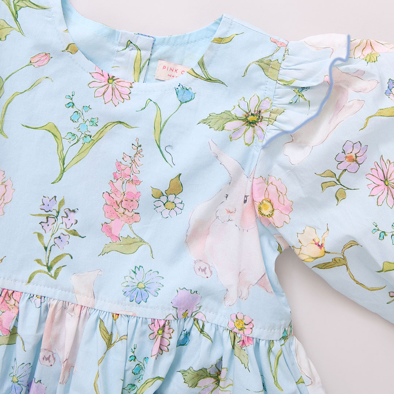 Girls Brooke Dress - Botanical Bunnies