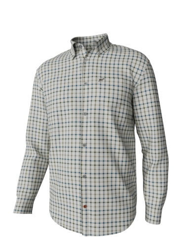 Hadley Luxe Button Down- Burton Check Mallard