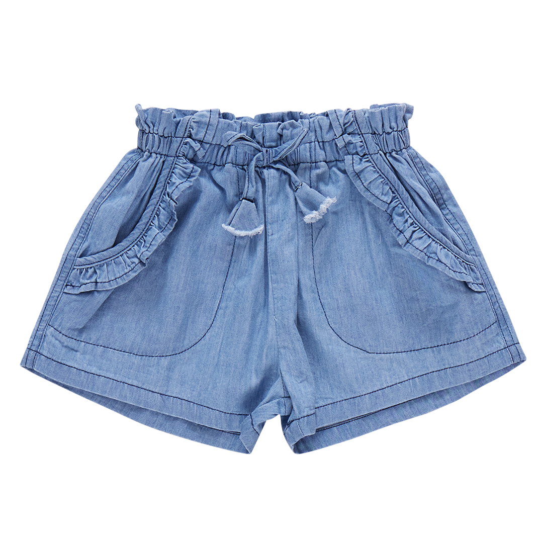 Girls Theodore Short - Chambray