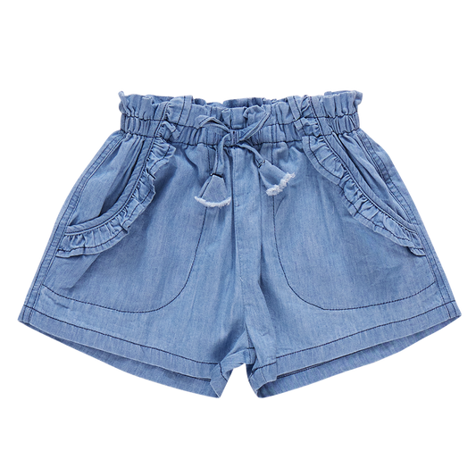 Girls Theodore Short - Chambray