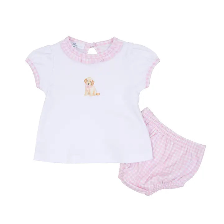 Sweet Golden Diaper Set- Pink