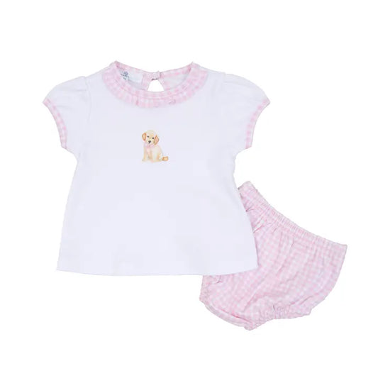 Sweet Golden Diaper Set- Pink