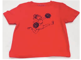 SS Red/Black Cheerleader Shirt