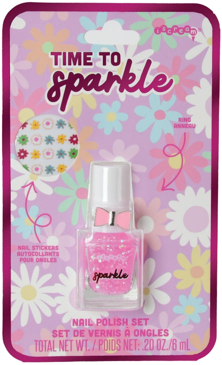 Time to Sparkle Nail Polish & Ring Set