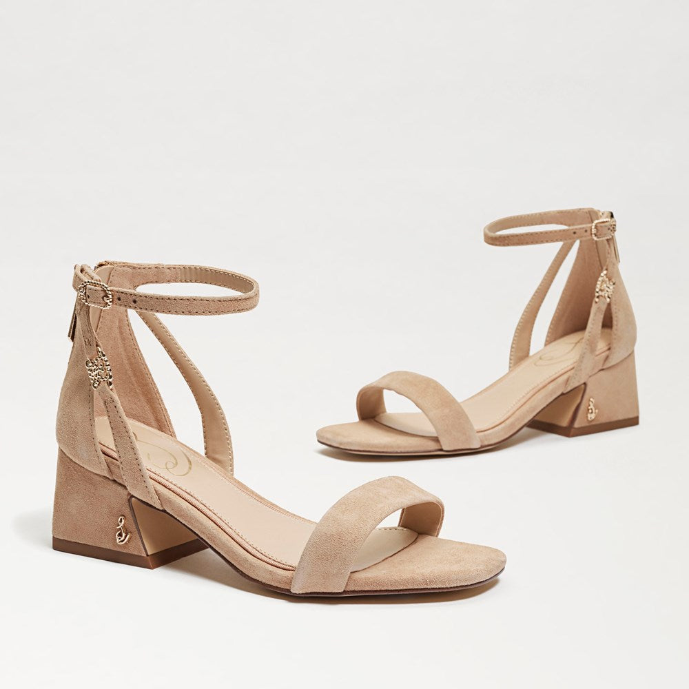 Delaney Dezi Block Heel Sandal - Nude