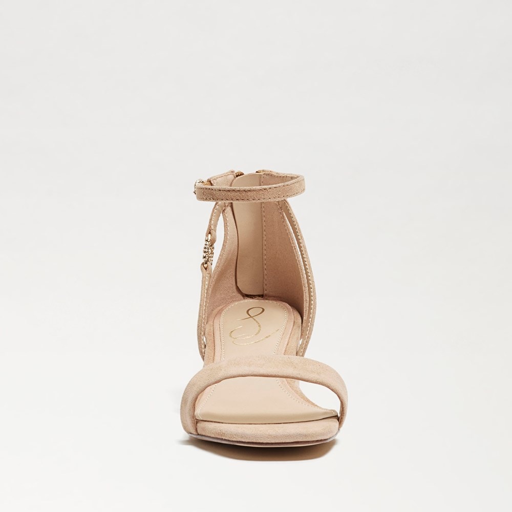 Delaney Dezi Block Heel Sandal - Nude