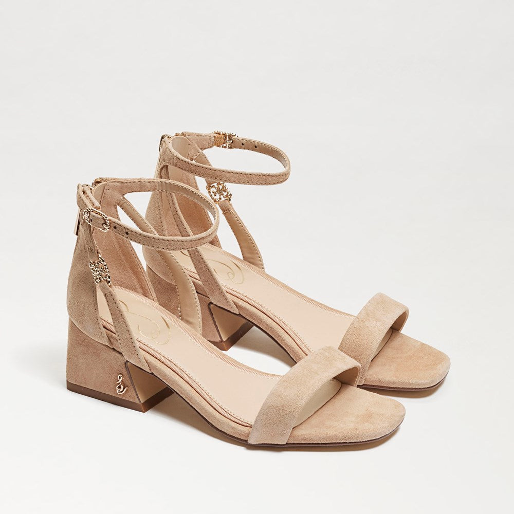 Delaney Dezi Block Heel Sandal - Nude