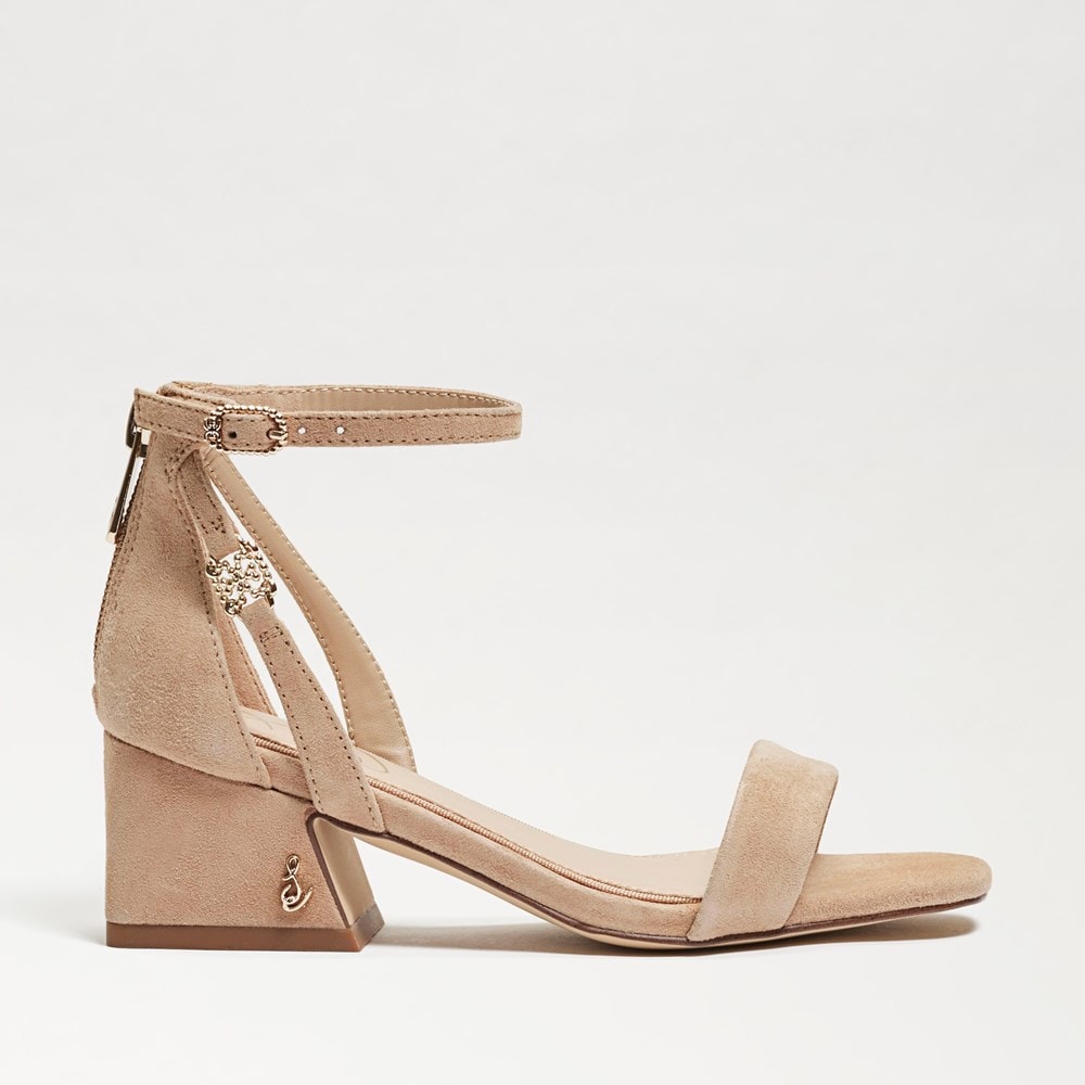 Delaney Dezi Block Heel Sandal - Nude