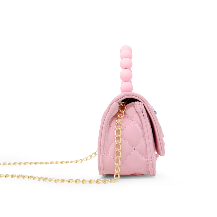 Pearl Handle Message Charm Handbag For Kids