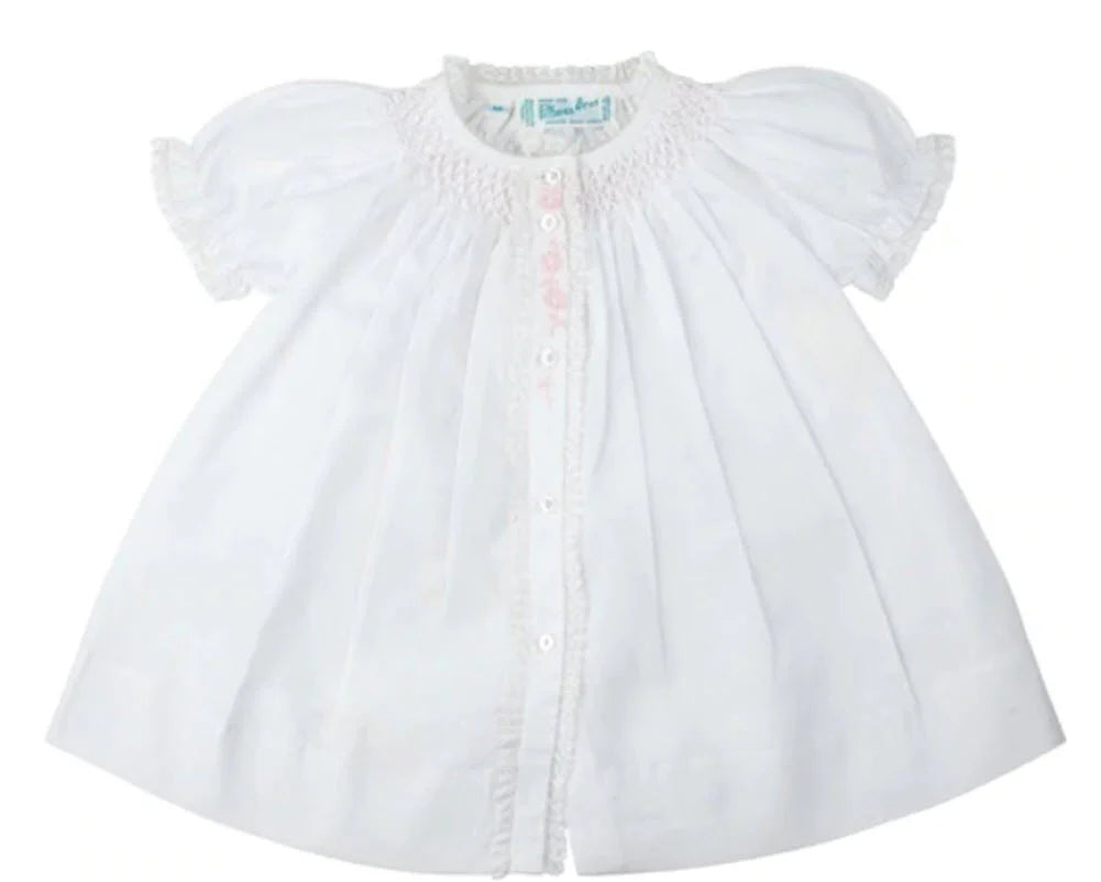Girls Honeycomb Smocked Yoke Daygown